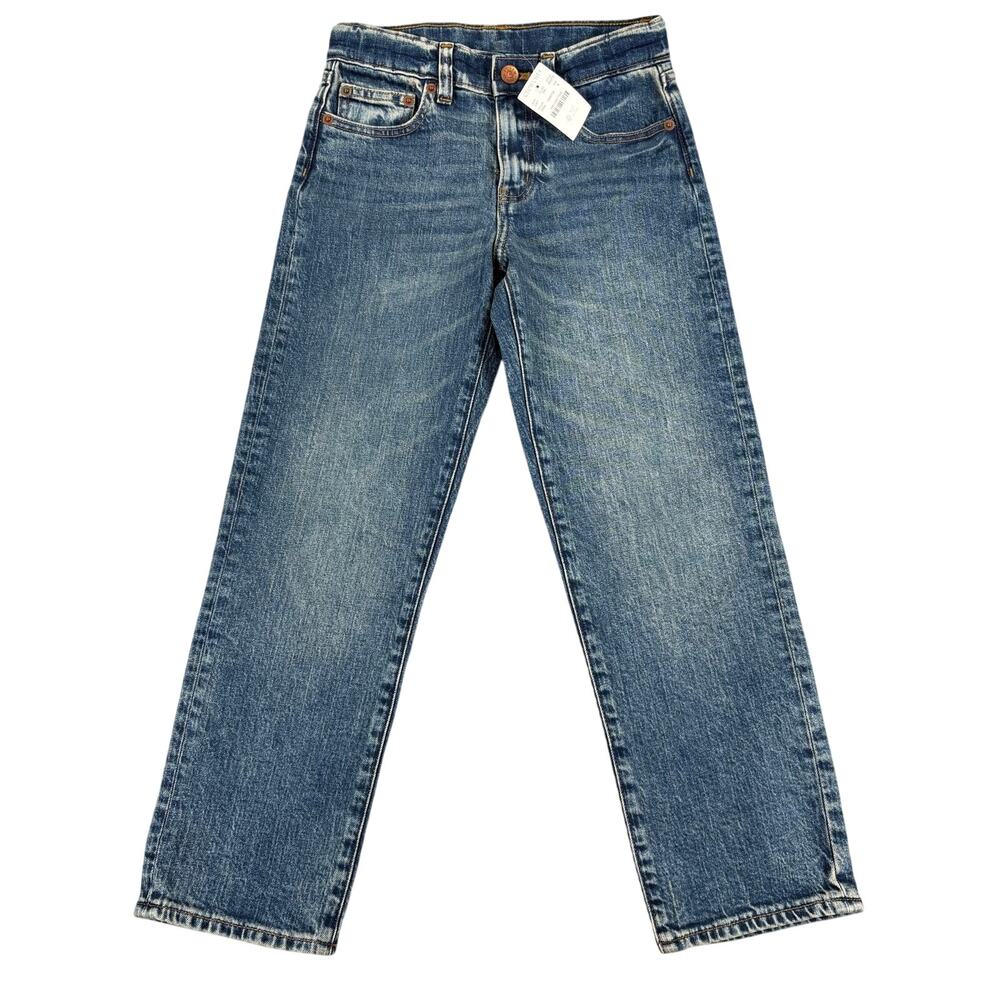 J.Crew Crewcuts Kids Size 8 Straight Leg Jeans Medium Wash Stretch Denim NWT